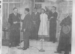 September 1955 was the dedication of the new hospital building