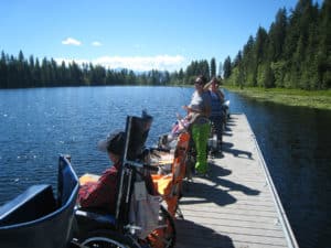 Residents Fishing@Smith Lake with ECF Staff